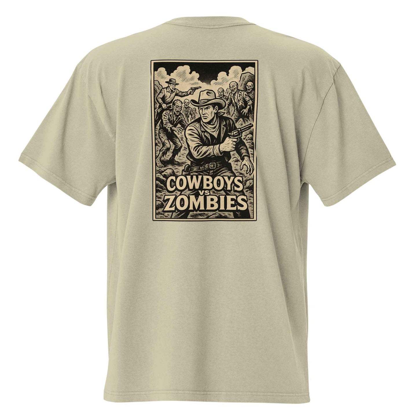 Cowboys Vs Zombies Oversized faded t-shirt