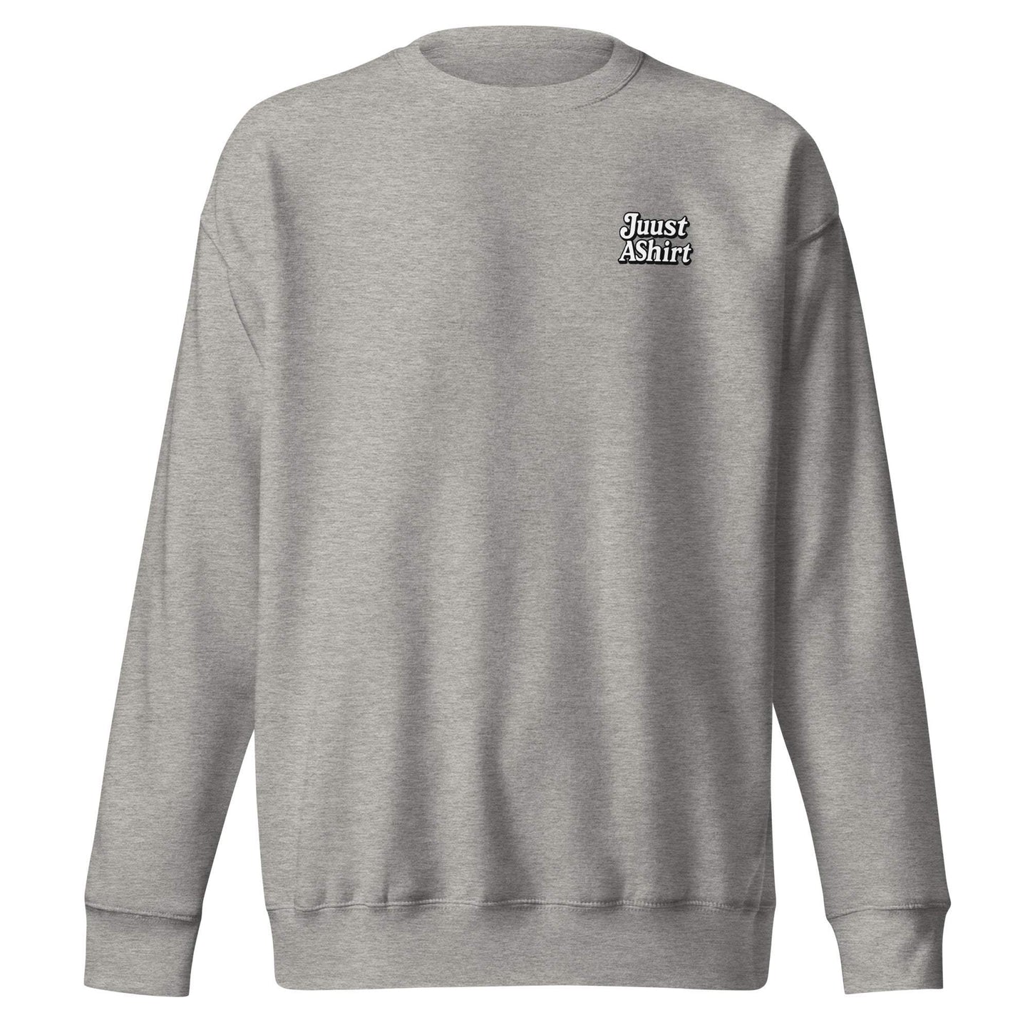 Oakland Tree Unisex premium grey sweatshirt with ribbed crew neck and cuffs, soft fleece interior, and casual streetwear style