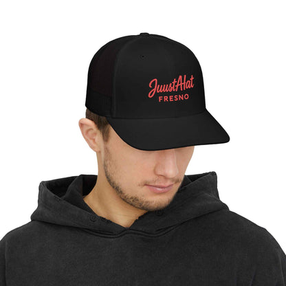Embroidered Snapback Trucker Cap - JuustAHat Fresno