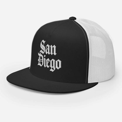 San Diego Old Spanish Script Trucker Hat