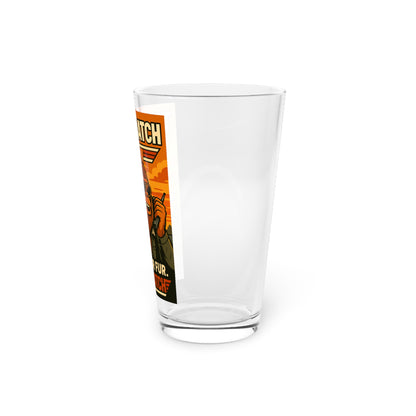 Top Squatch 16oz Pint Glass - Fun Beverageware for Sasquatch Lovers