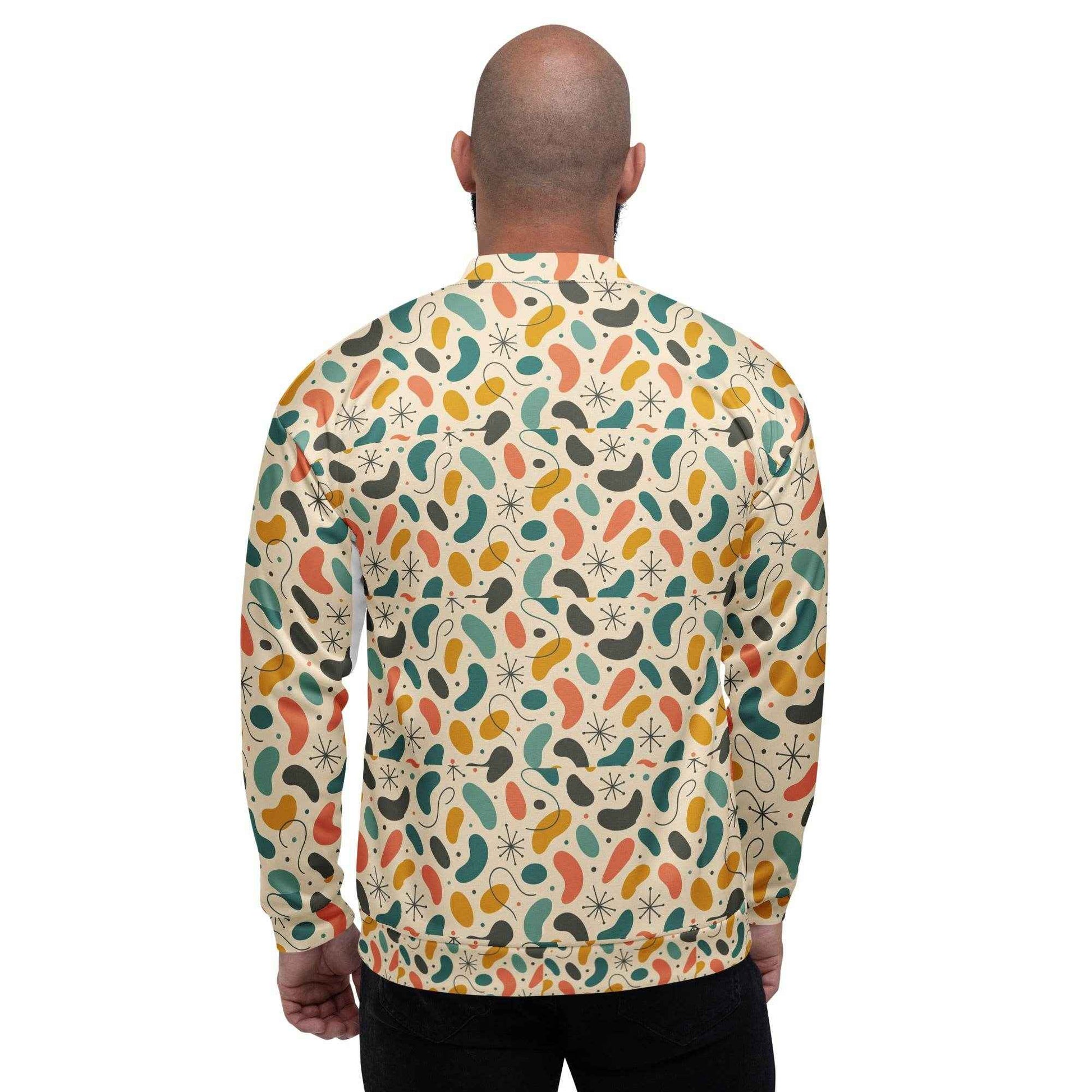 50s pattern Unisex Bomber Jacket
