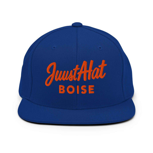 Blue JuustAHat Boise Snapback Hat