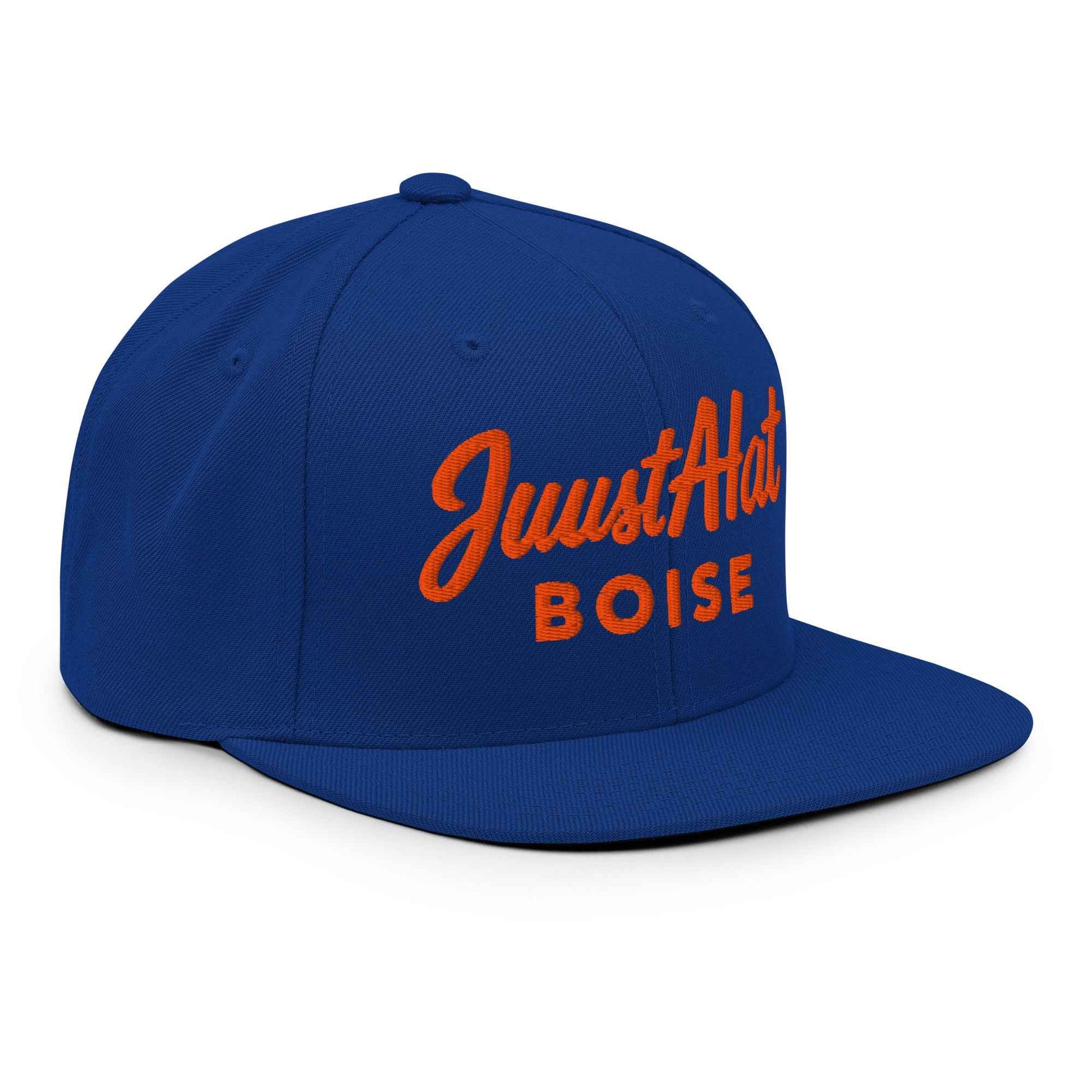 Blue JuustAHat Boise Snapback Hat