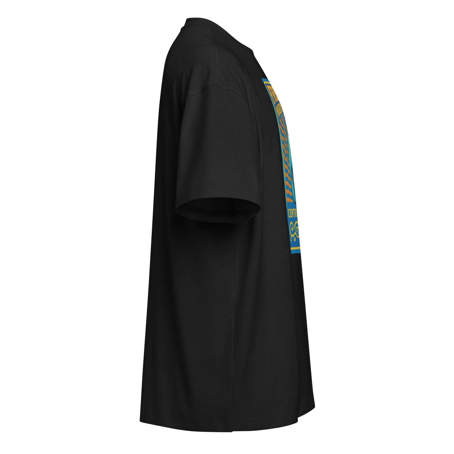 Black men's box tee featuring Nightcrawler Fresno paranormal graphic design on front