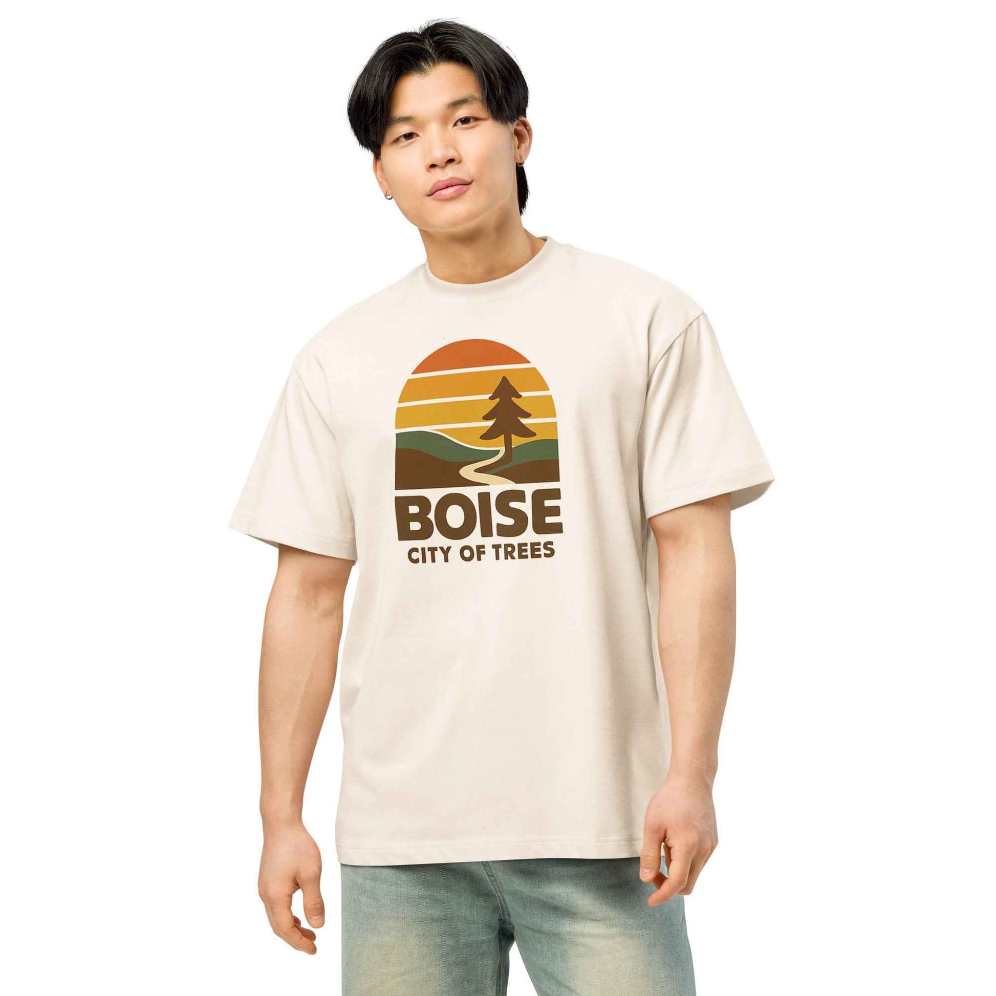70s Boise Men’s box tee