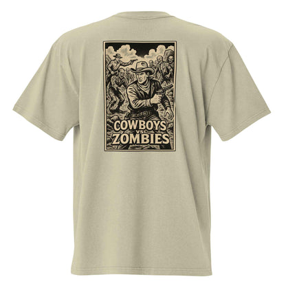 Cowboys Vs  Zombies Oversized faded t-shirt