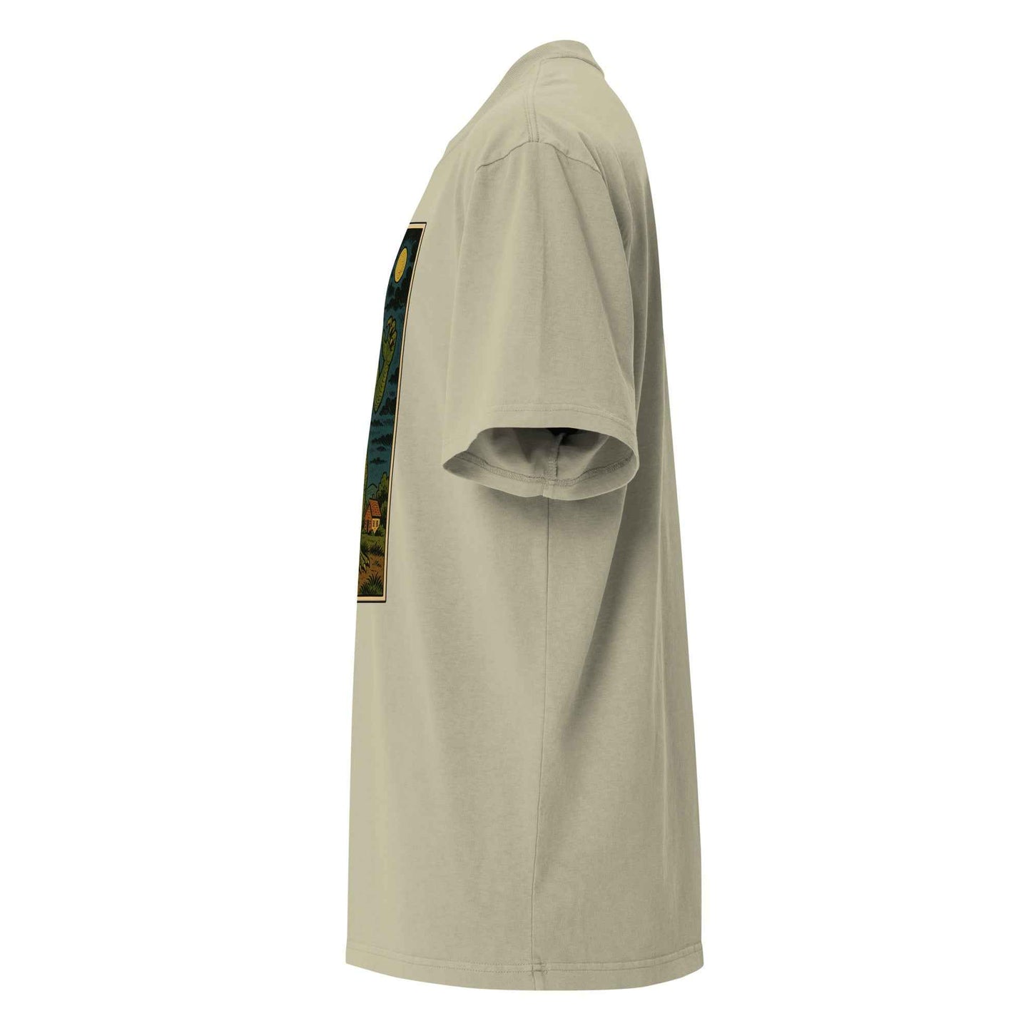 Lizard Man: Swamp Legend. Streetwear Staple. Oversized faded t-shirt