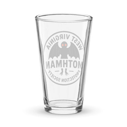 Mothman Shaker pint glass Back View