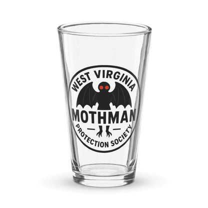 Mothman Shaker pint glass Front View