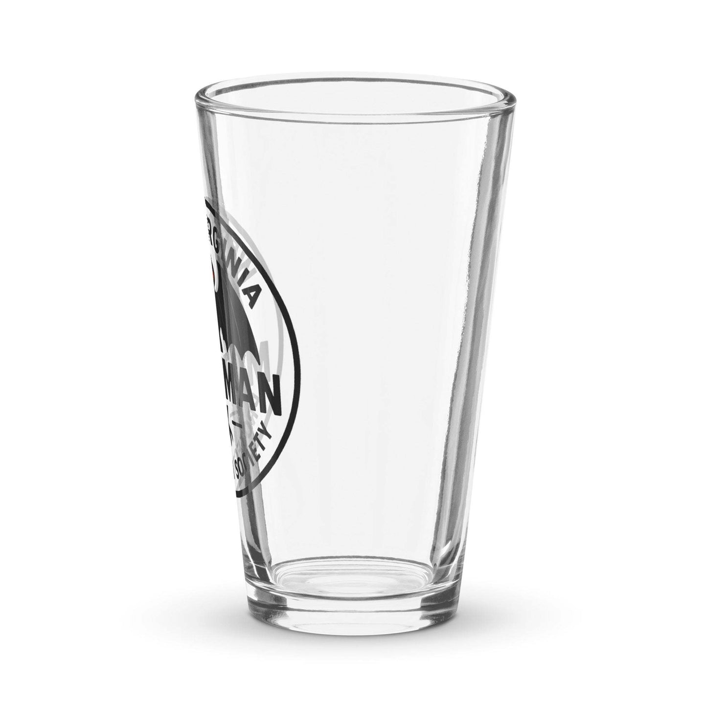 Mothman Shaker pint glass Side View 2