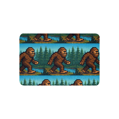 Into the Woods with the Original Legend: 8 bit bigfoot Sherpa blanket