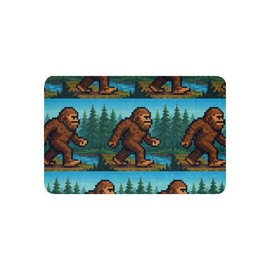 Into the Woods with the Original Legend: 8 bit bigfoot Sherpa blanket