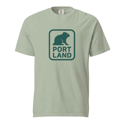 Portland Beaver Unisex garment-dyed heavyweight t-shirt