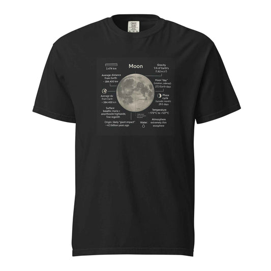 Moon Facts Unisex garment-dyed heavyweight t-shirt