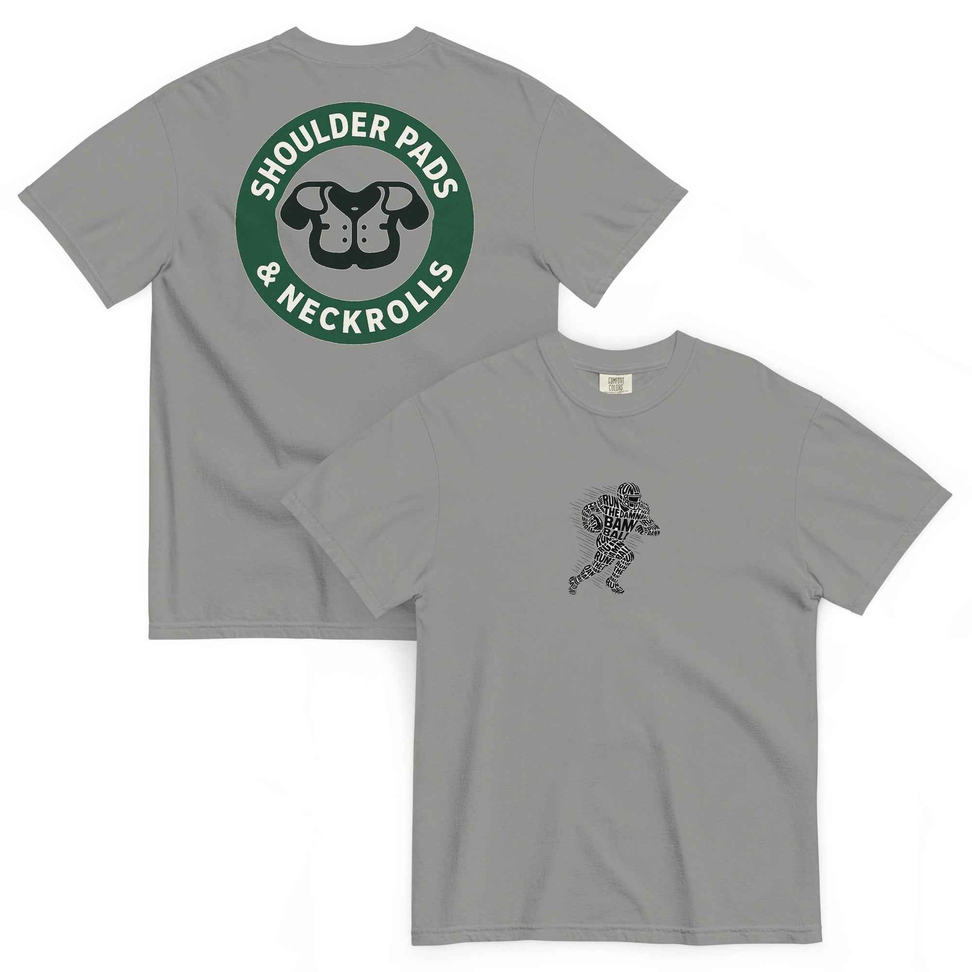 Shoulder Pads and Neckrolls Unisex garment-dyed heavyweight t-shirt