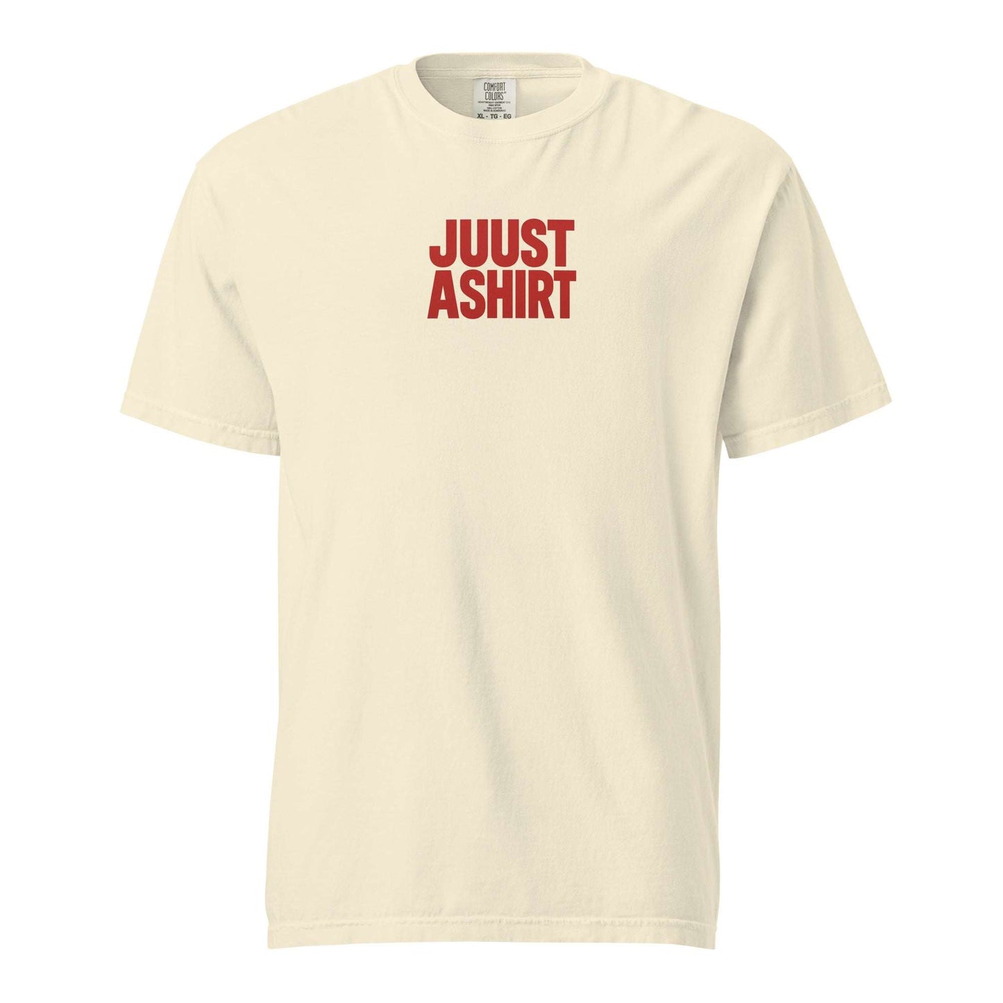 Fresno Hmong Tribute Tee with Juust Ashirt logo, soft unisex cream t-shirt representing Fresno pride and Hmong heritage