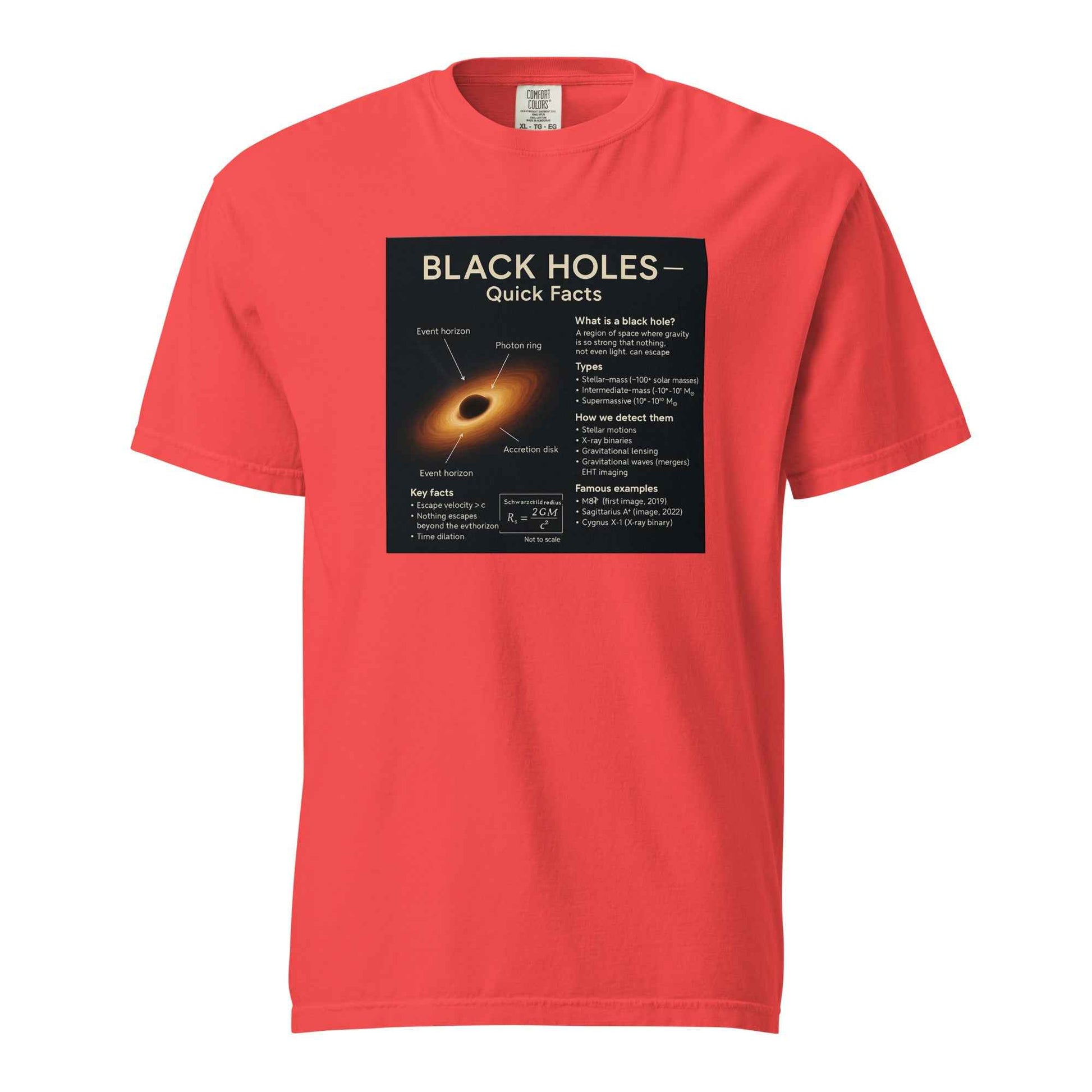 Blackhole facts Unisex garment-dyed heavyweight t-shirt