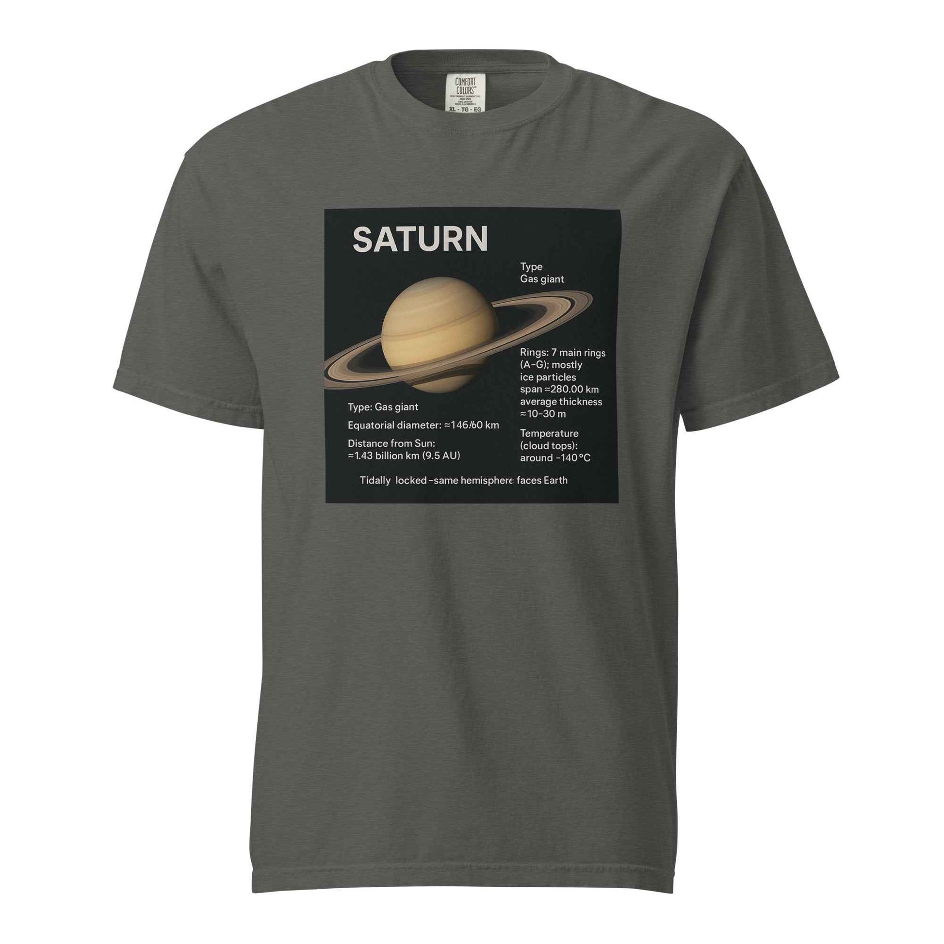 Saturn Facts Unisex garment-dyed heavyweight t-shirt