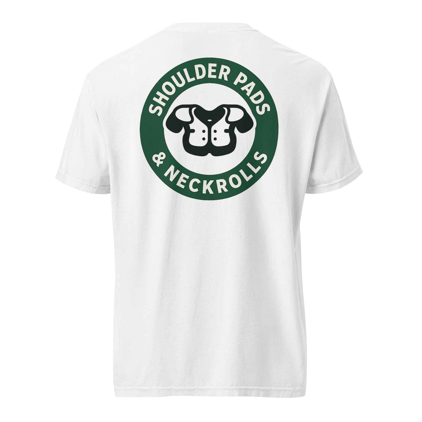 Shoulder Pads and Neckrolls Unisex garment-dyed heavyweight t-shirt