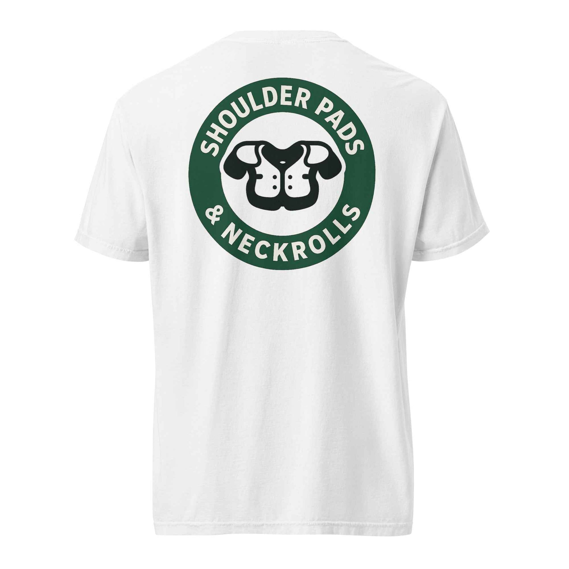 Shoulder Pads and Neckrolls Unisex garment-dyed heavyweight t-shirt