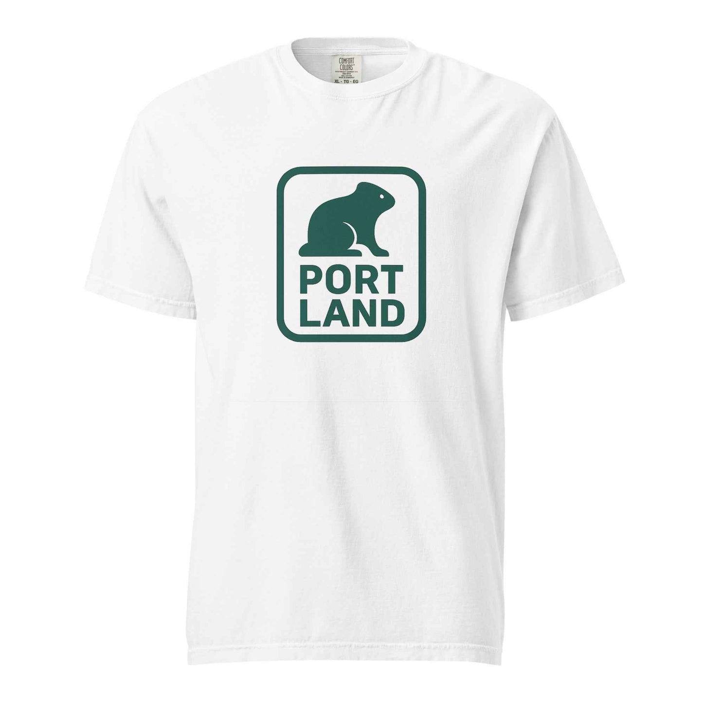 Portland Beaver Unisex garment-dyed heavyweight t-shirt