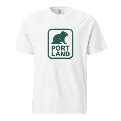 Portland Beaver Unisex garment-dyed heavyweight t-shirt