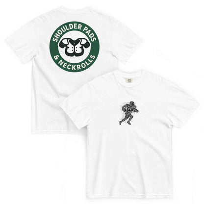 Shoulder Pads and Neckrolls Unisex garment-dyed heavyweight t-shirt