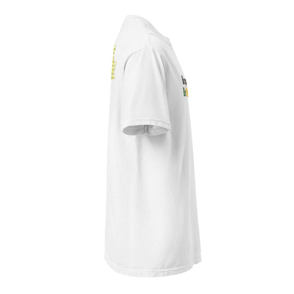 Be Proud Norfolk heavyweight white unisex t-shirt side view Virginia HBCU pride message