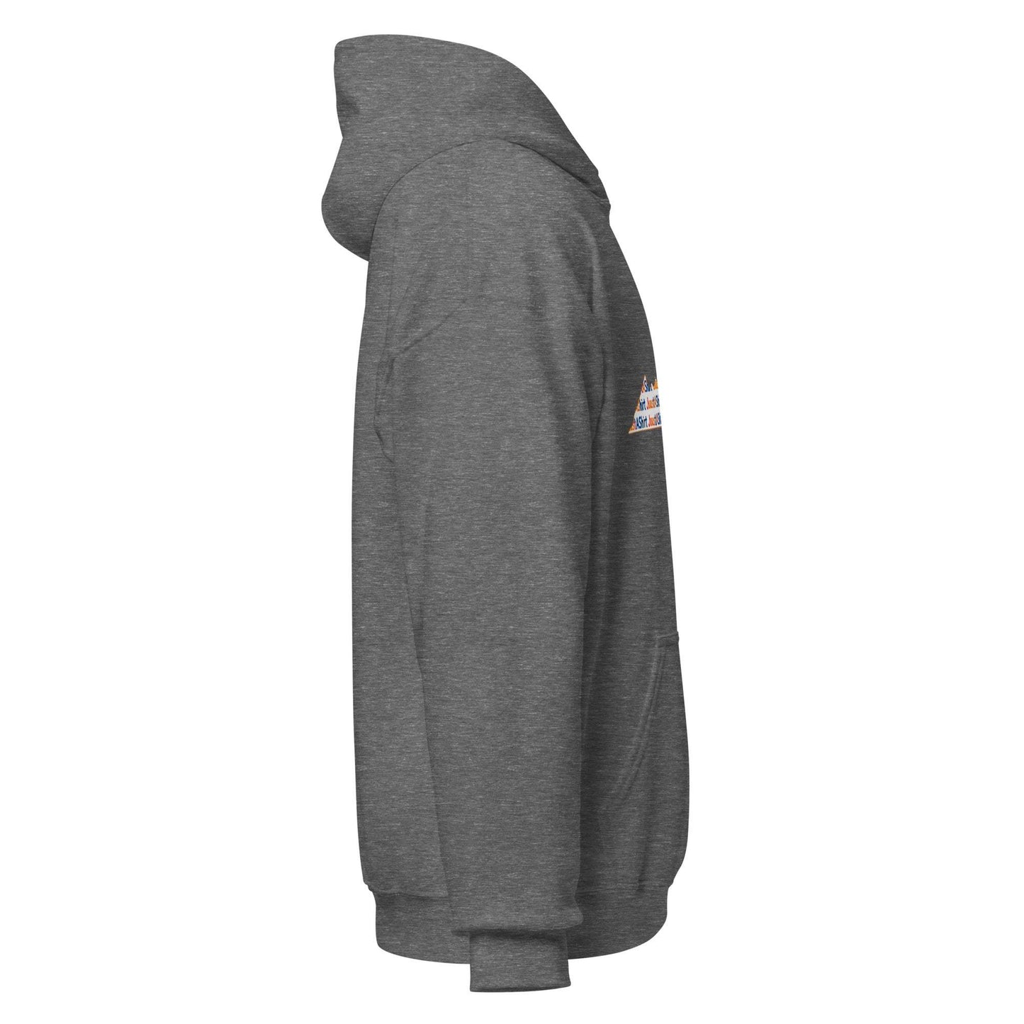 Virginia State Unisex Hoodie in dark gray with double-lined hood and front pouch pocket