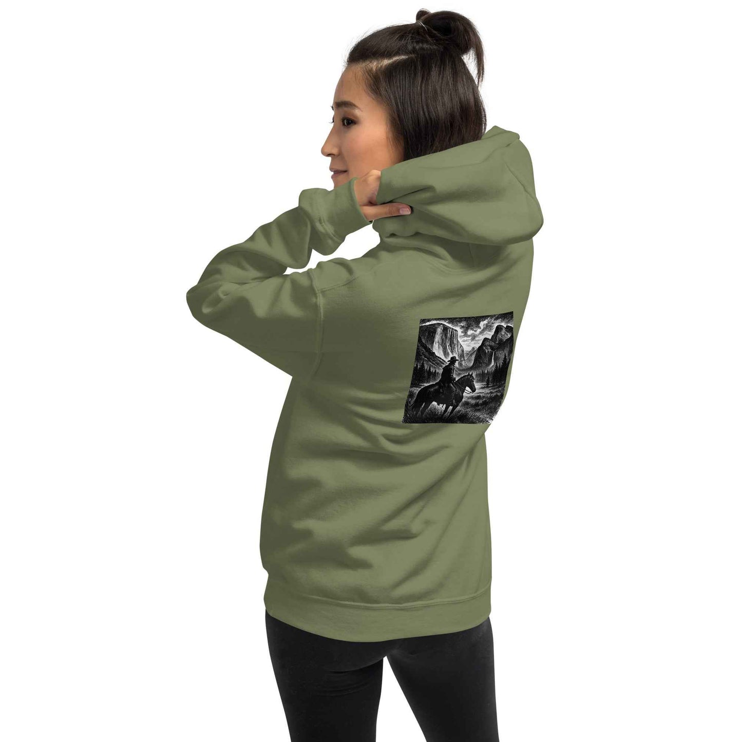 JuustAClothCo Yosemite Cowboy Unisex Hoodie