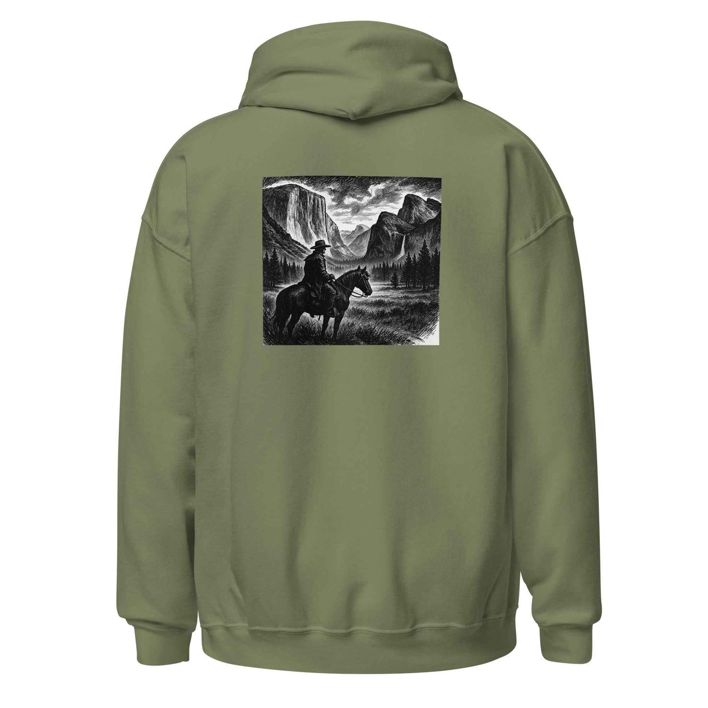 JuustAClothCo Yosemite Cowboy Unisex Hoodie