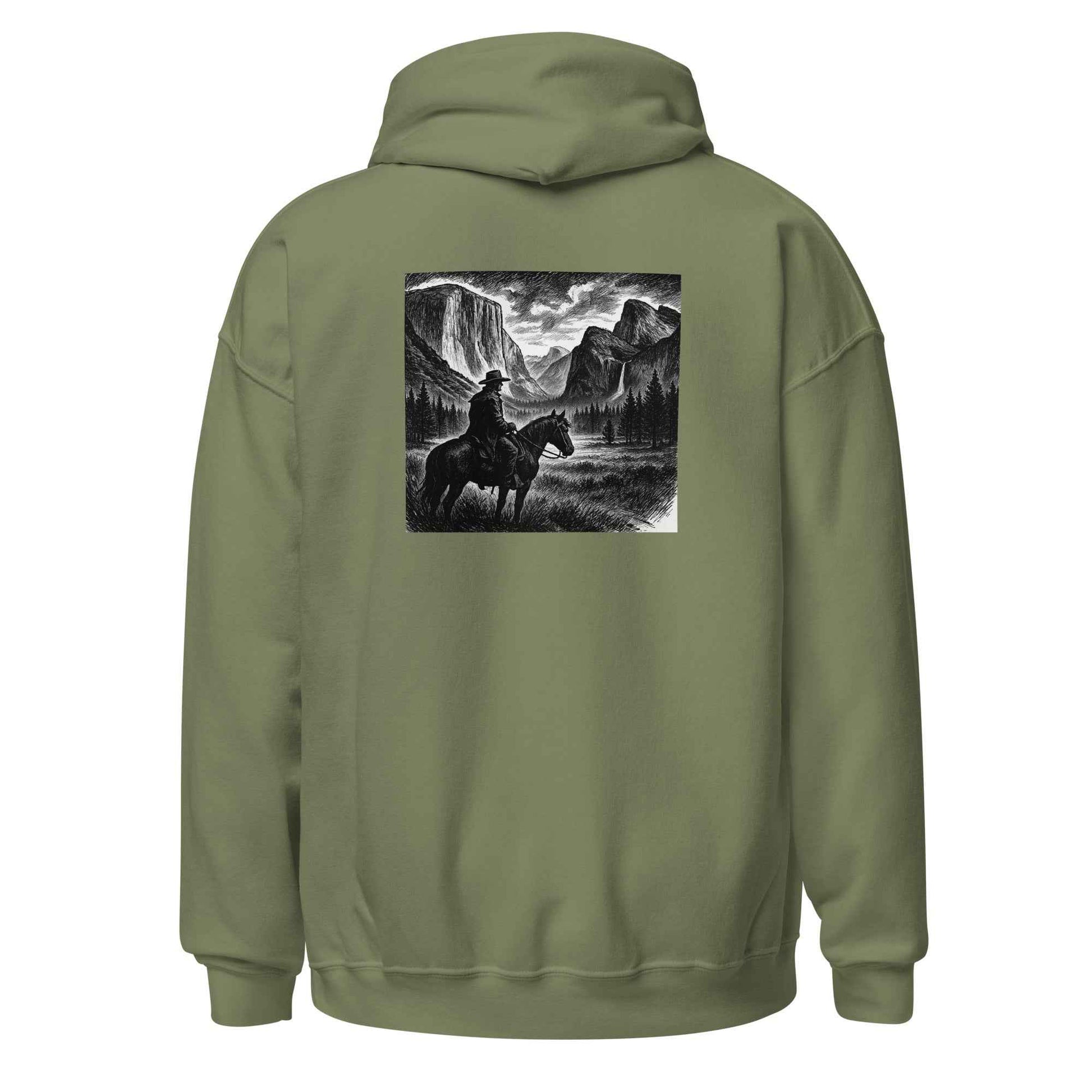 JuustAClothCo Yosemite Cowboy Unisex Hoodie