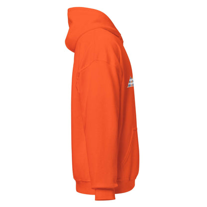 Virginia State Unisex Hoodie in orange, soft cotton-poly blend with double-lined hood and front pouch pocket.