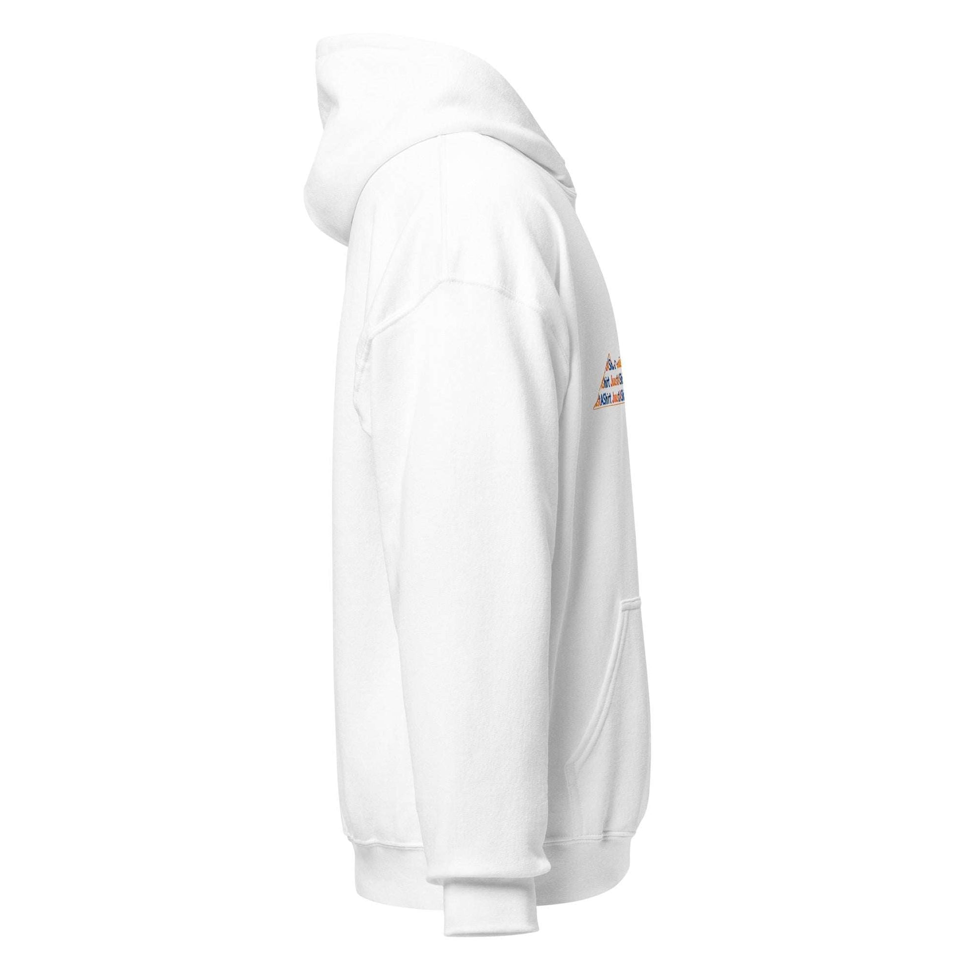 Virginia State Unisex Hoodie white side view cozy soft fabric with hood and front pocket