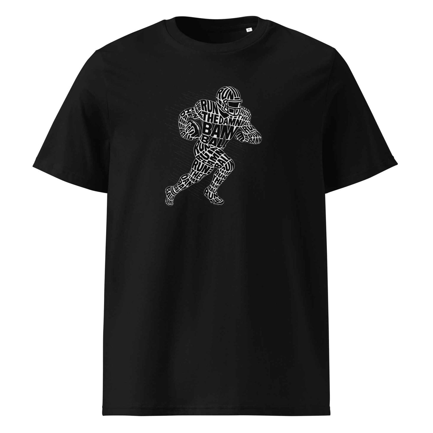 Fullback run the ball Unisex organic ribbed neck t-shirt