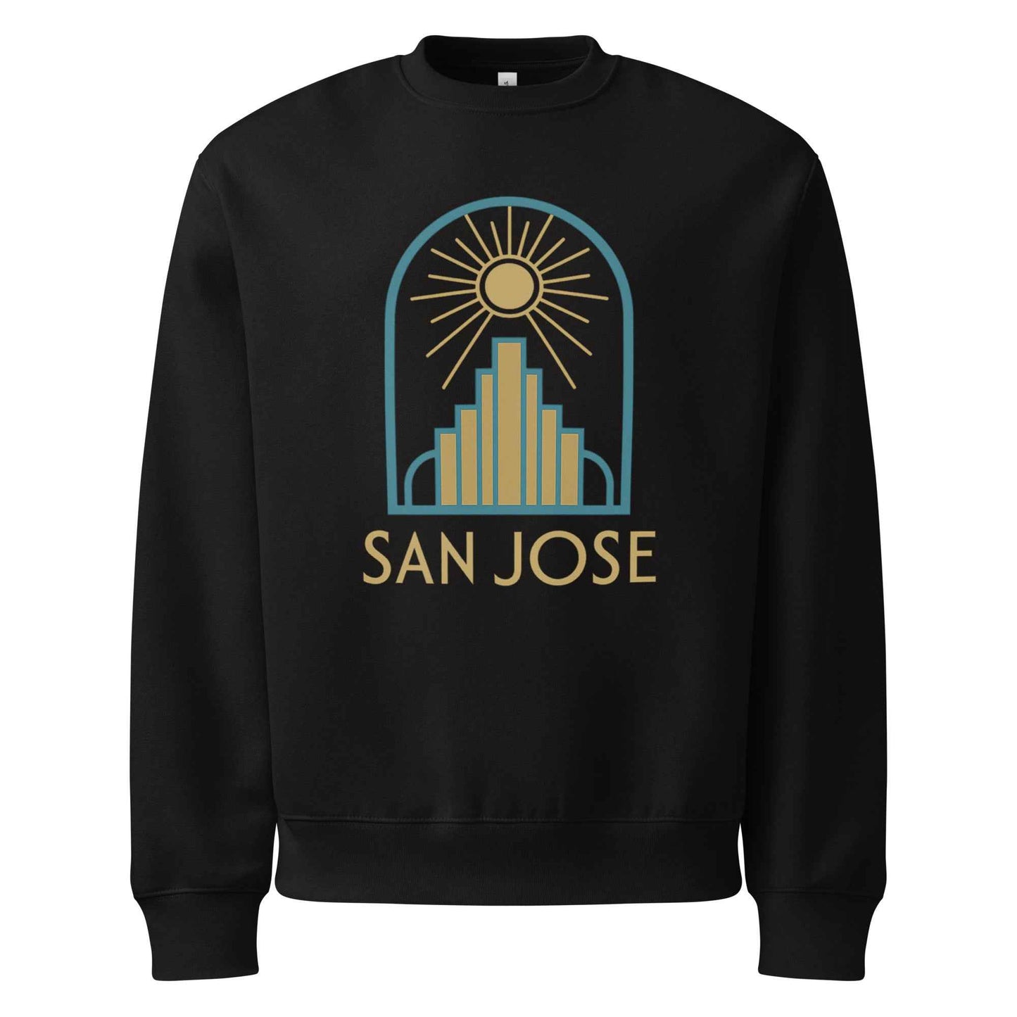 San Jose Art Deco Oversized heavyweight sweatshirt