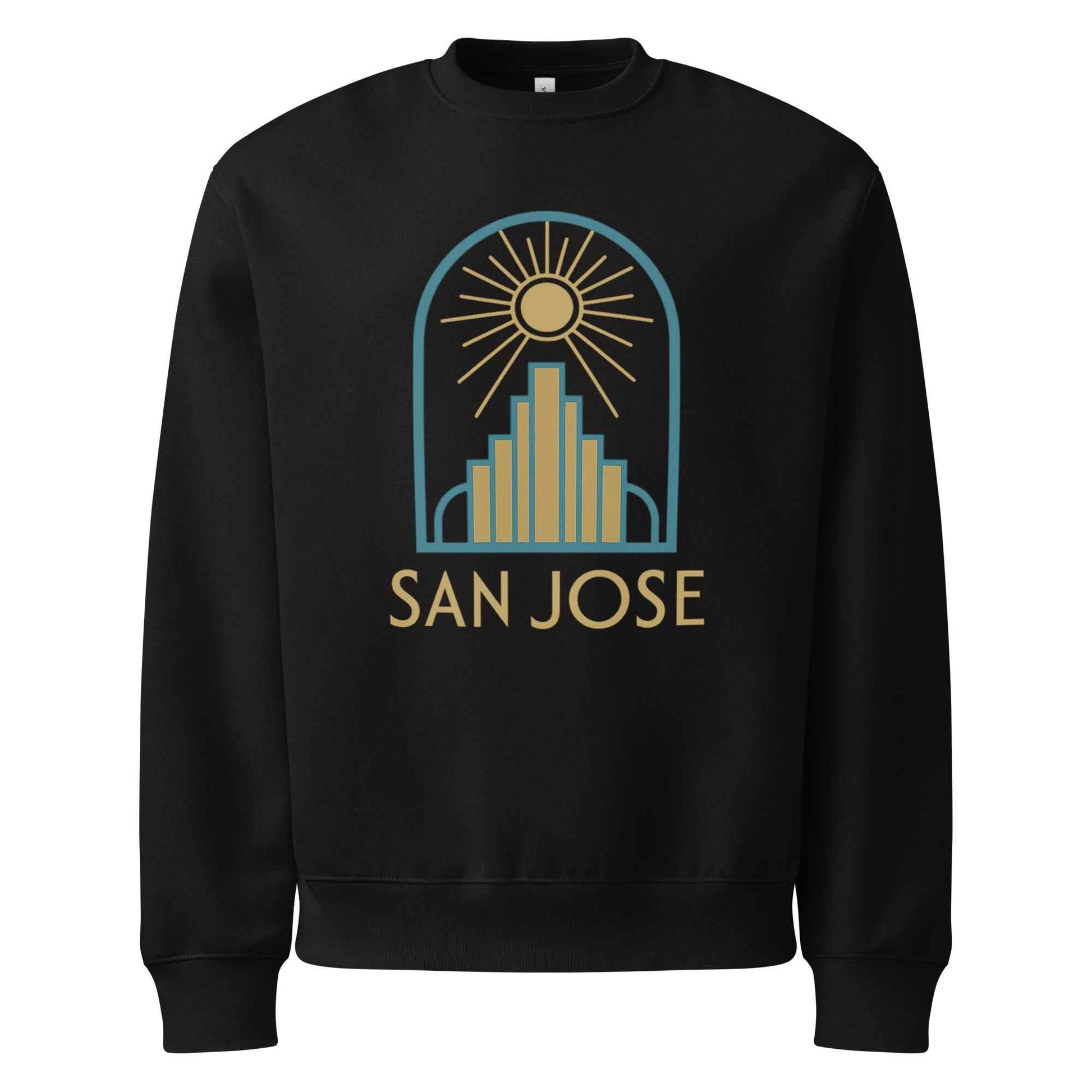 San Jose Art Deco Oversized heavyweight sweatshirt