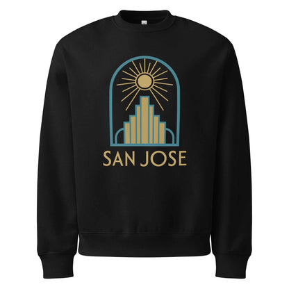 San Jose Art Deco Oversized heavyweight sweatshirt