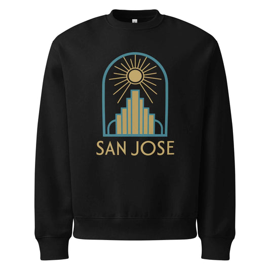 San Jose Art Deco Oversized heavyweight sweatshirt