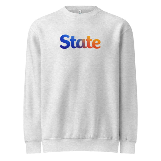 State premium crew neck sweatshirt