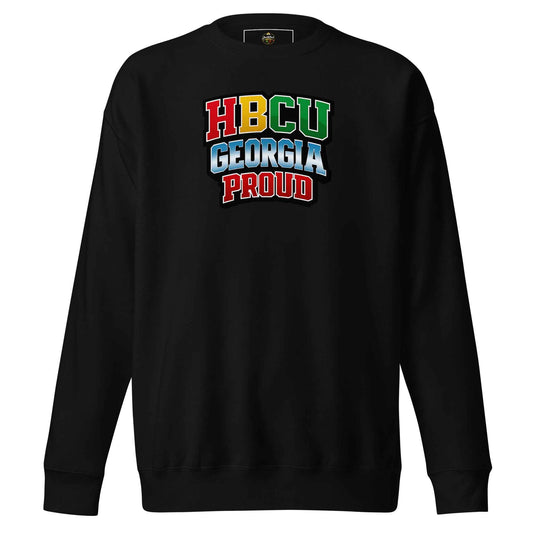 HBCU Georgia Proud Columbia Blue Crewneck Sweatshirt