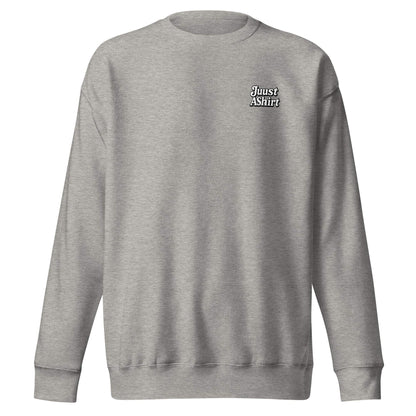 Oakland Tree Unisex premium grey sweatshirt with ribbed crew neck and cuffs, soft fleece interior, and casual streetwear style