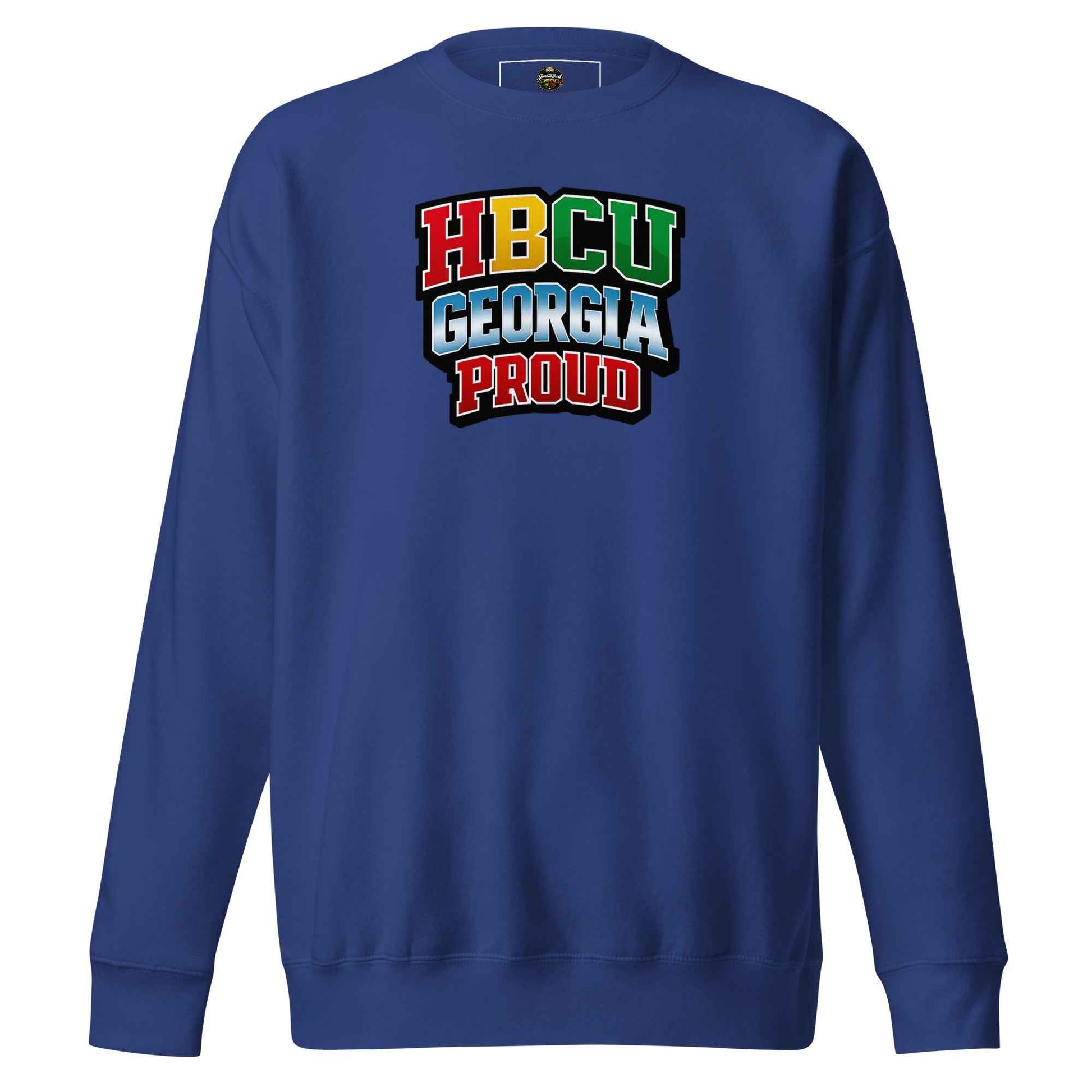 HBCU Georgia Proud Columbia Blue Crewneck Sweatshirt
