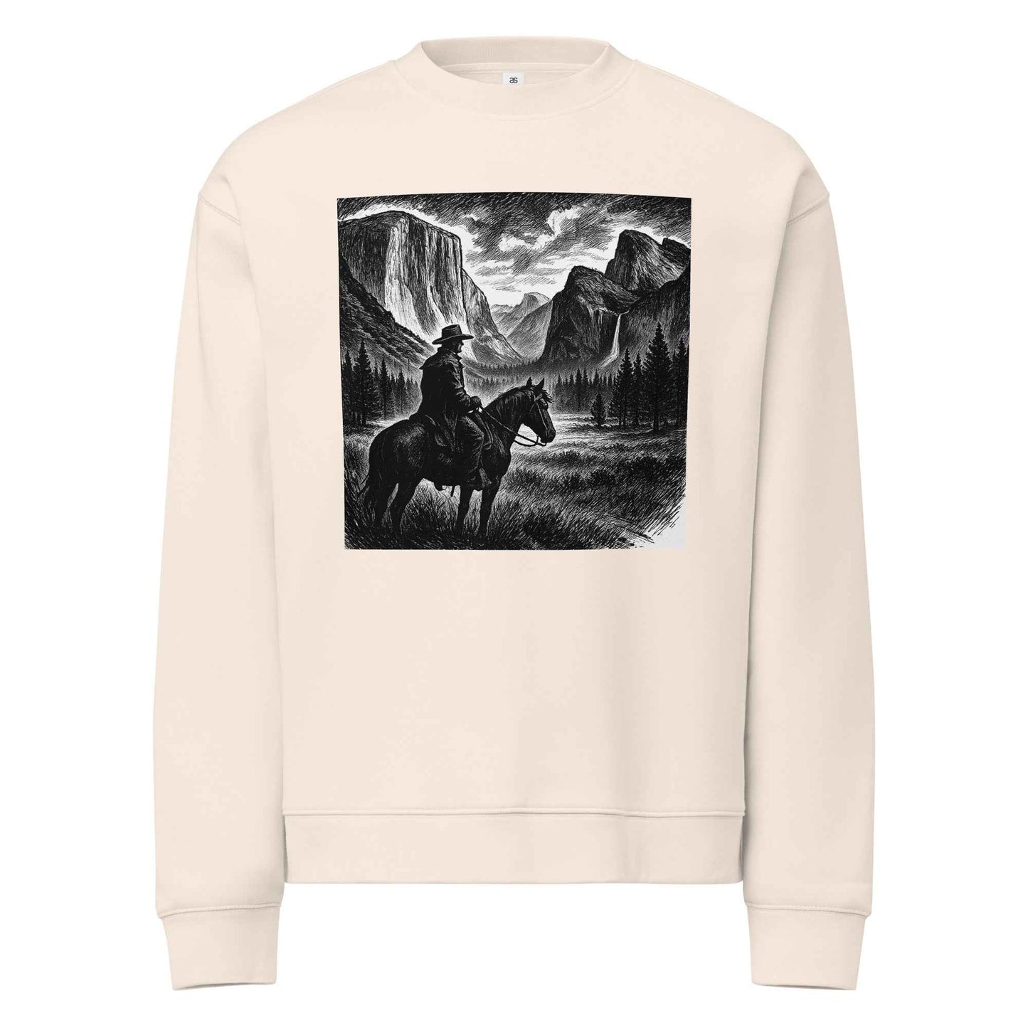 Yosemite Cowboy Unisex relax crew neck sweatshirt