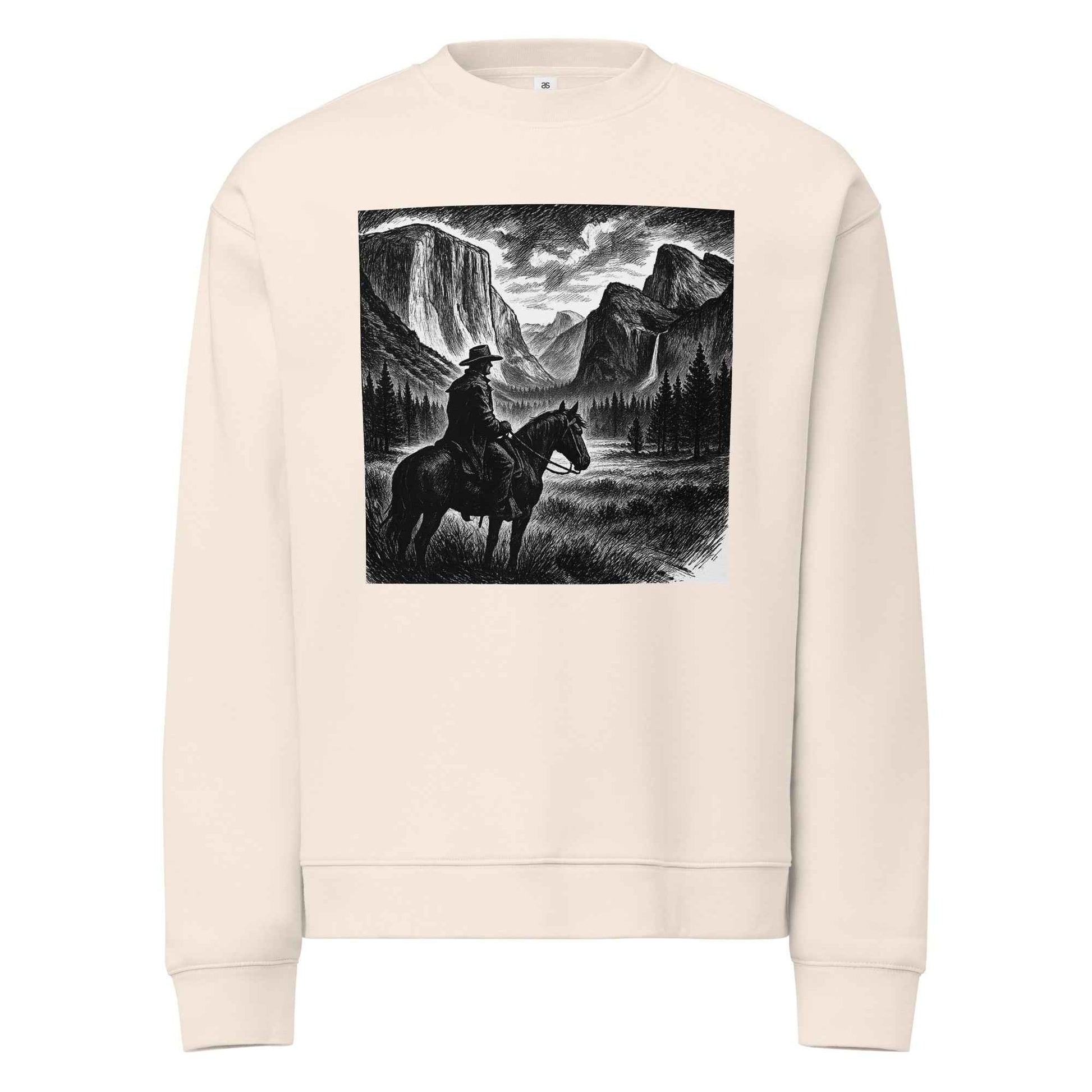 Yosemite Cowboy Unisex relax crew neck sweatshirt