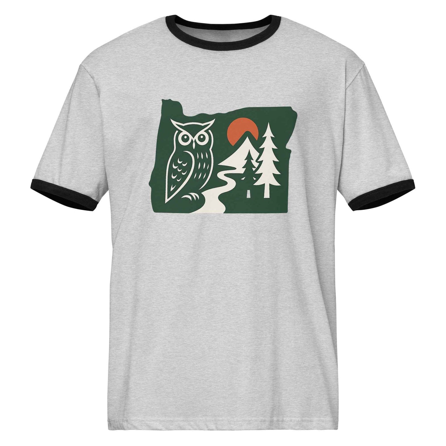 Oregon Unisex ringer t-shirt