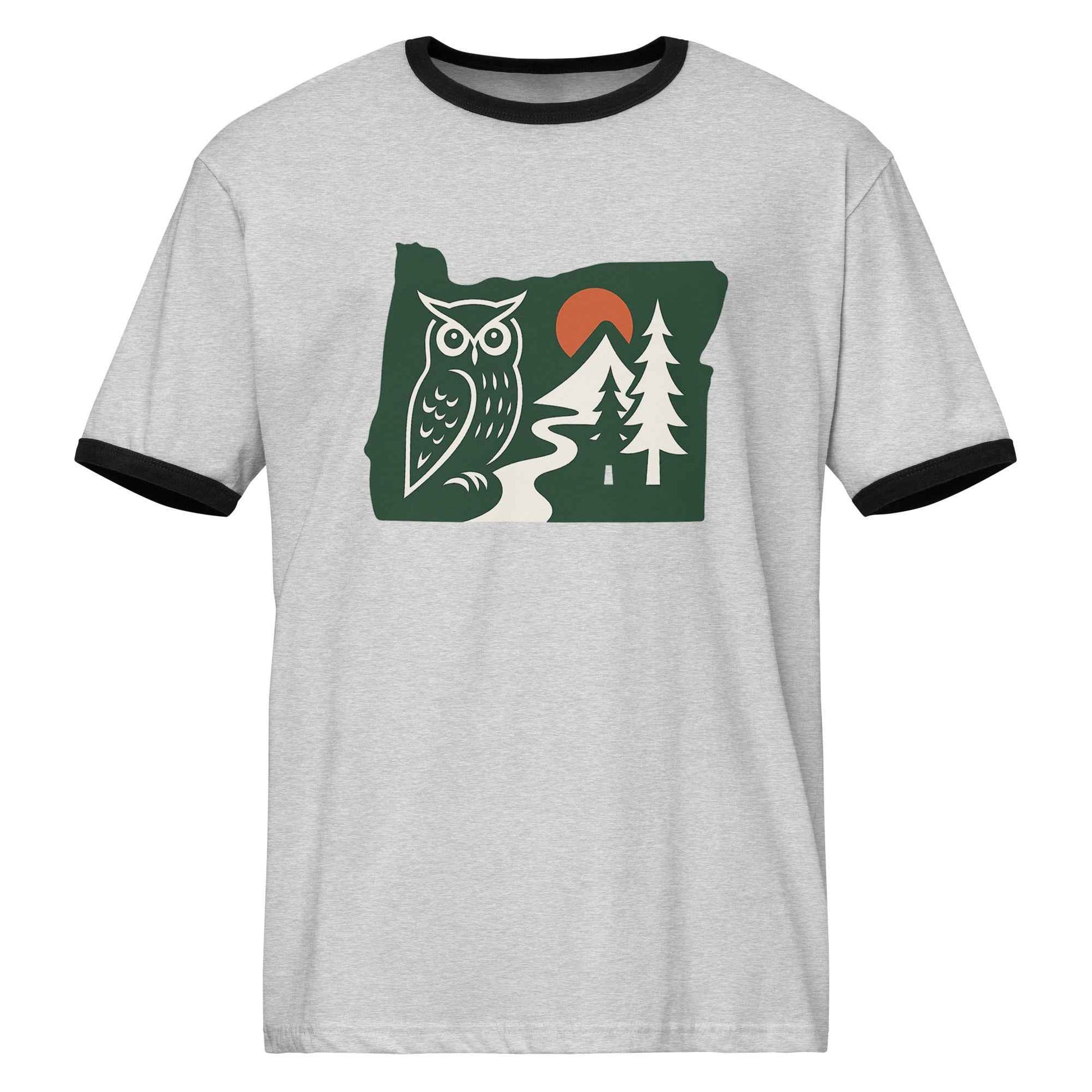 Oregon Unisex ringer t-shirt
