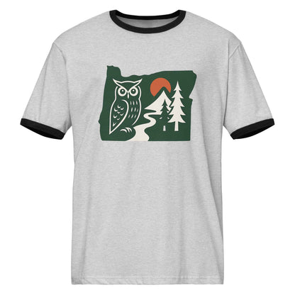 Oregon Unisex ringer t-shirt