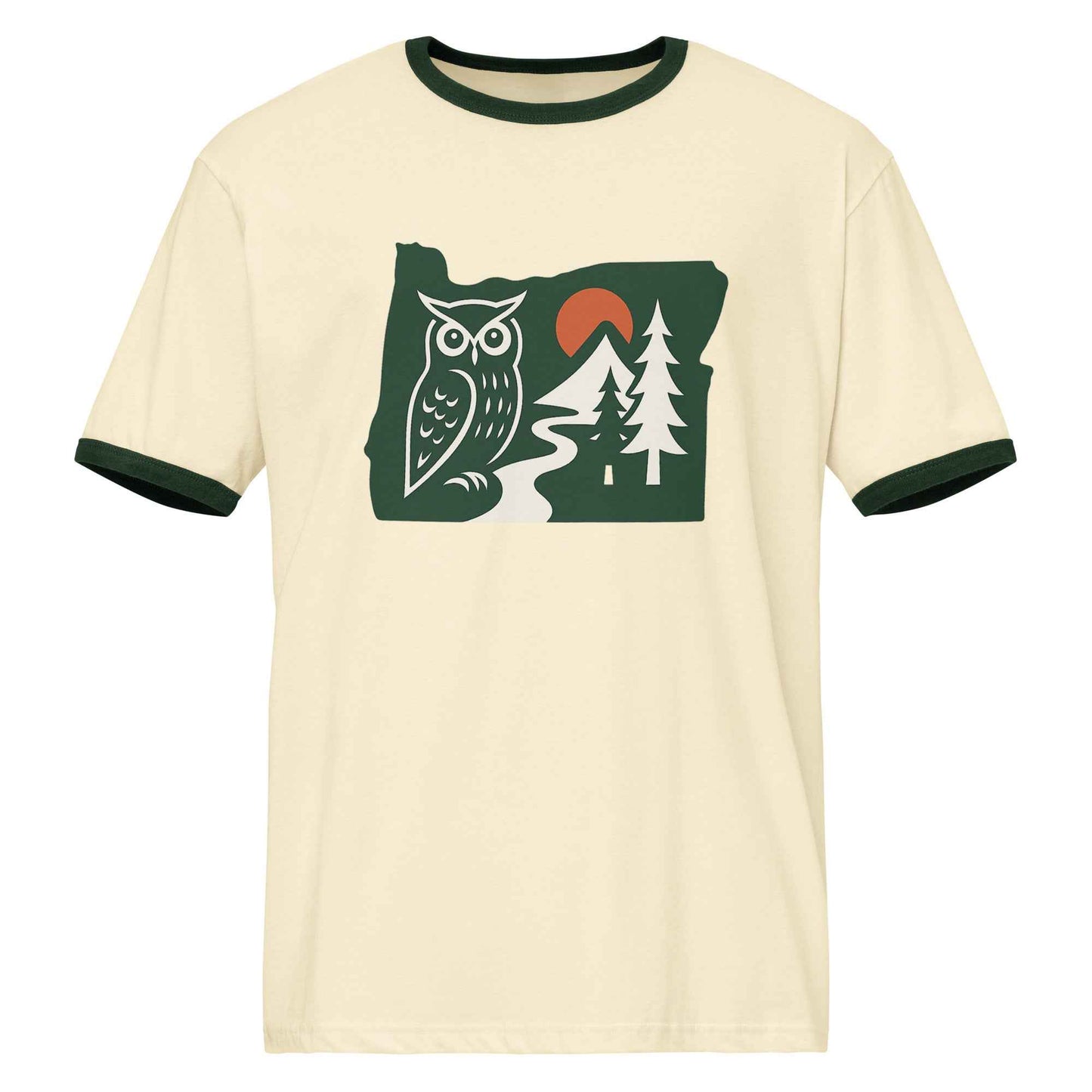 Oregon Unisex ringer t-shirt